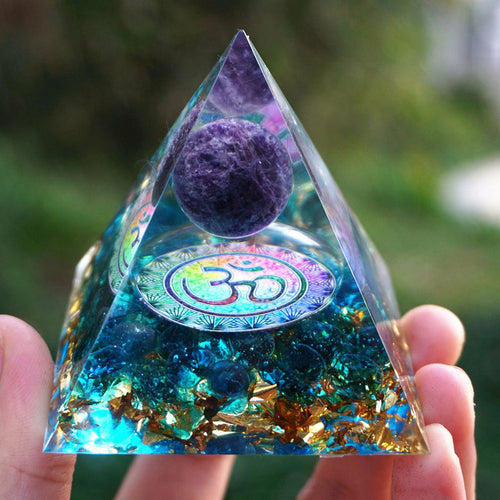 Pyramid 60mm Amethystkugel Naturkristallstein