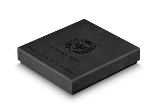 1 oz Silver WUNJO Cast Rune UV Reactive Bar (Germania Mint)
