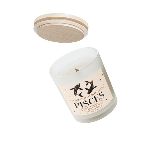 Pisces Fraser Fir Zodiac Candle, Aromatherapy Gift, Birthday Candle,