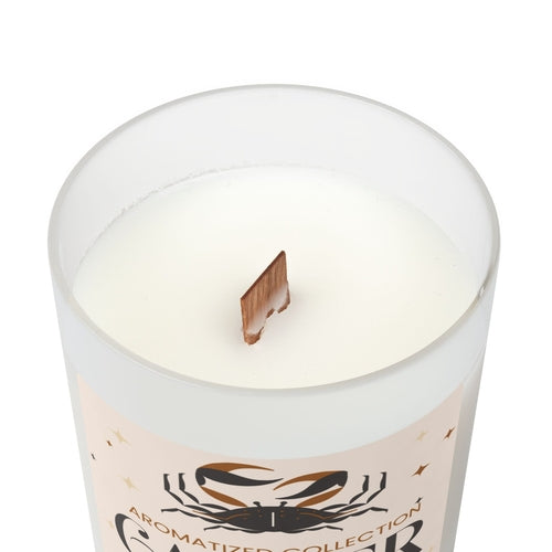 Cancer Sea Minerals Zodiac Candle - 11oz Frosted Glass Aromatherapy