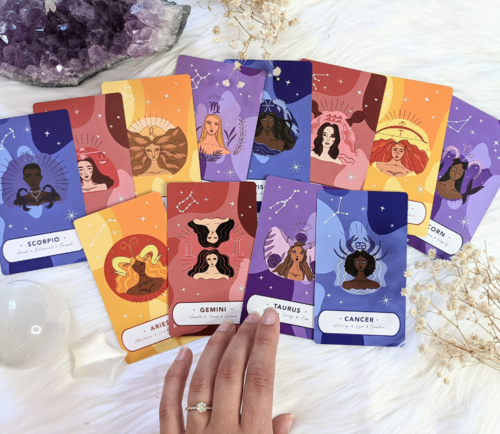 Zodiac Oracle Trading Cards | Goddess Provisions