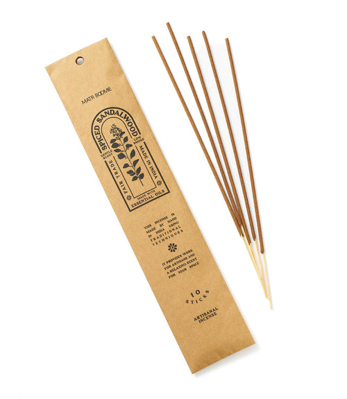 Würziger Sandelholz Weihrauch - 10 Stäbchen, raucharm