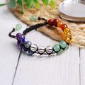 7 Chakra verstellbares Fadenarmband