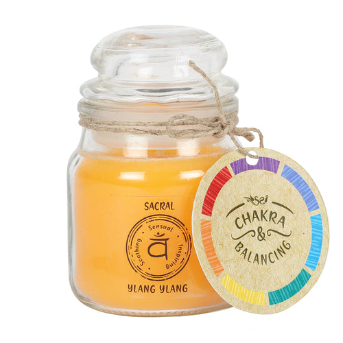 Bougie parfumée Chakra Sacré 9 cm