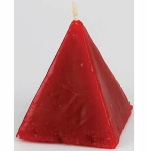 Rote Zimt-Pyramidenkerze