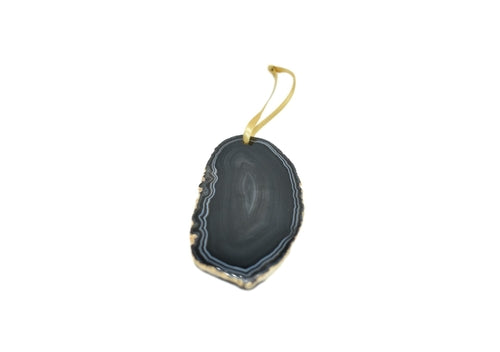 Achat-Ornament mit Gold-Galvanisierung
