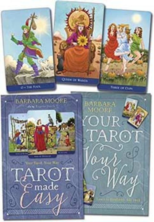 Tarot leicht gemacht (Kartendeck und Buch) von Barbara Moore