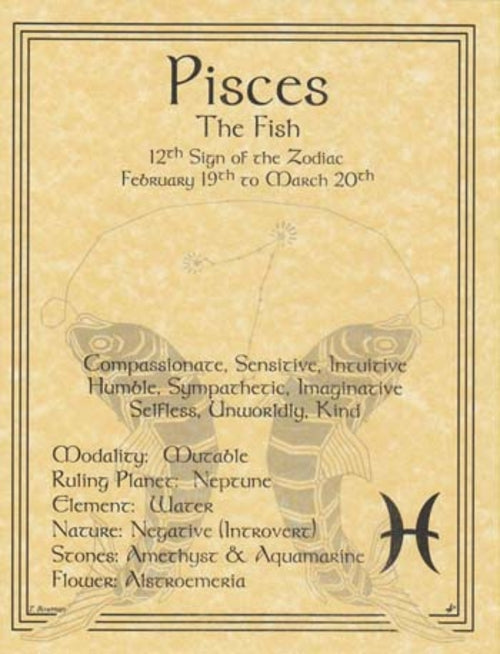Fische-Sternzeichen-Poster