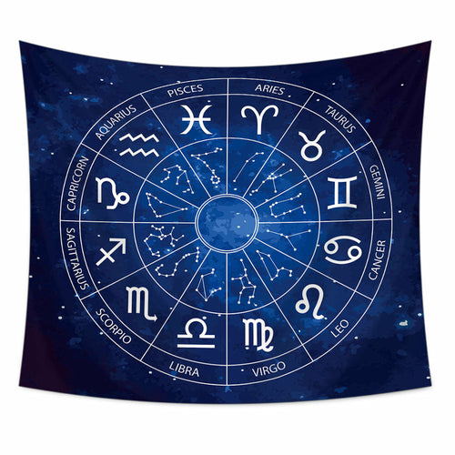 Zodiac Tapestry, Astrology Tapestry, Aesthetic Vintage Tapestry,