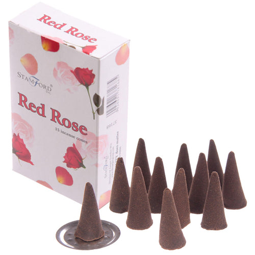 Stamford Hex Räucherkegel – Rote Rose