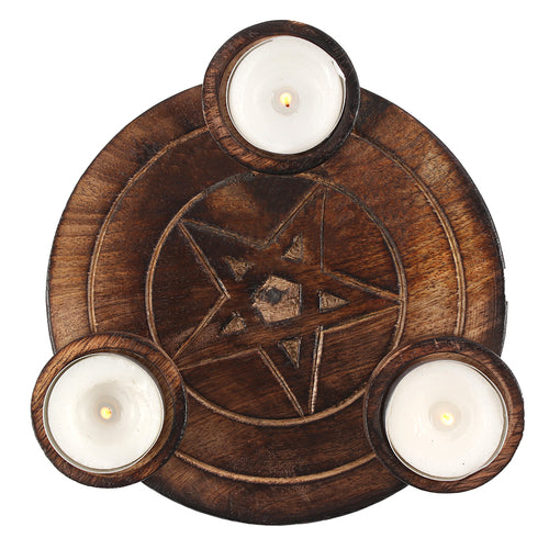 Teelichthalter Pentagramm