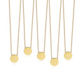 HOCHGLANZ-GOLD RUNDES ZODIAK-HALSKETTE