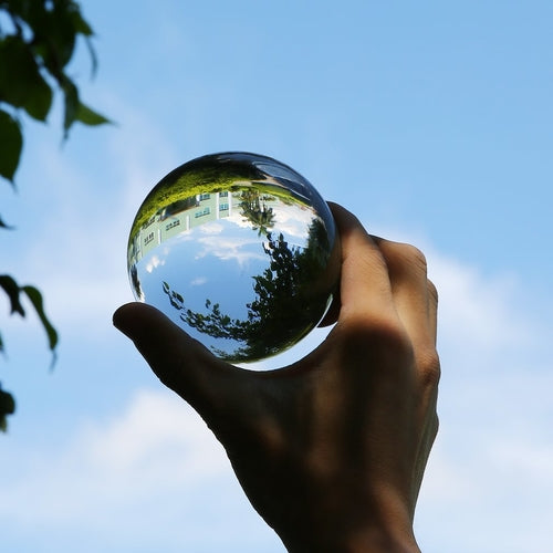 Kristallkugel Quarzglas Transparente Kugel
