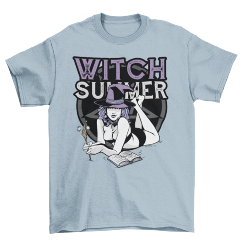 Sommerhexen-Magie-Sprüche-T-Shirt