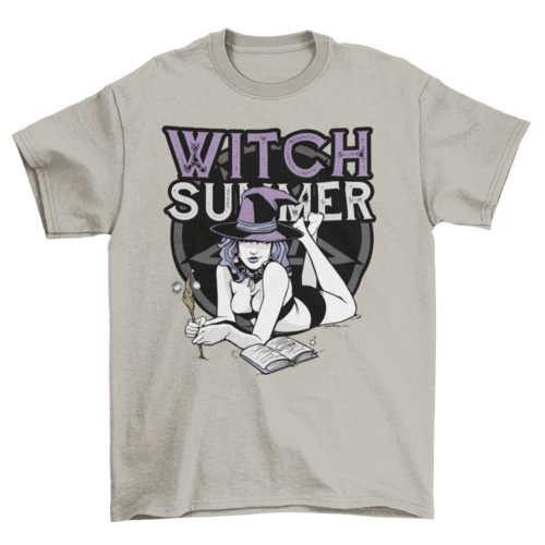 Sommerhexen-Magie-Sprüche-T-Shirt