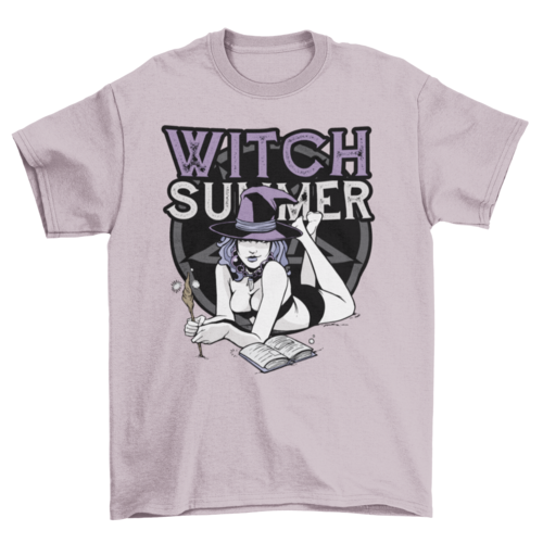 Sommerhexen-Magie-Sprüche-T-Shirt