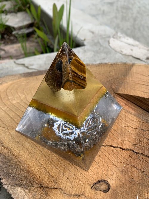CHAKRA-SET von 7 Orgon-Pyramiden
