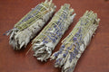 3 Stück Kalifornischer Weißer Salbei + Lavendel Bündel Smudge 10cm