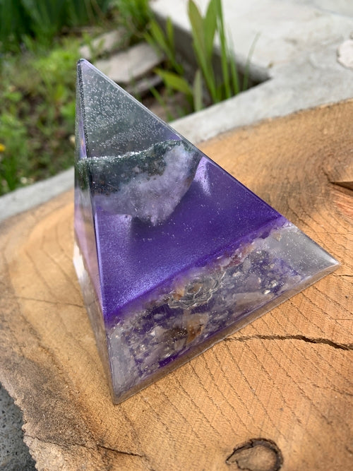 CHAKRA-SET von 7 Orgon-Pyramiden