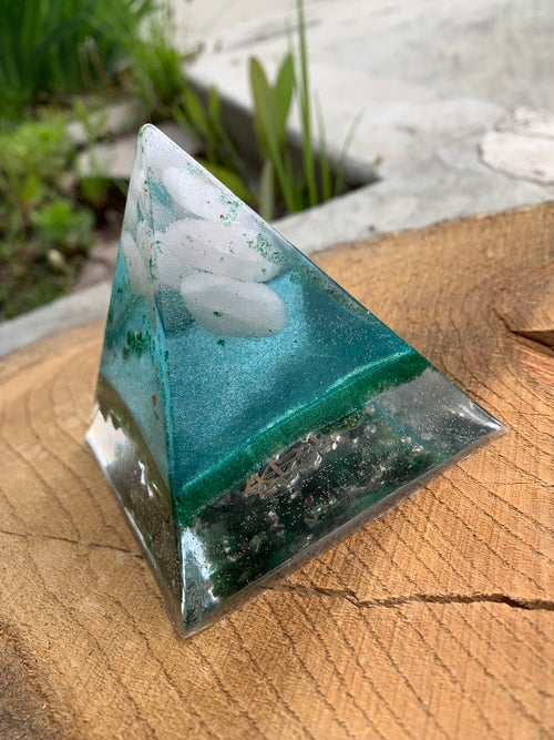 CHAKRA-SET von 7 Orgon-Pyramiden