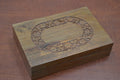 Handmade Carved Flower Storage Wood Box
