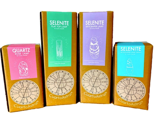 Selenit-Kristall-Wolkenkratzerlampe Prime