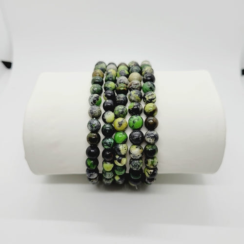 Grüne Chrysopras Stein Armbänder Metaphysisch Reiki Boho