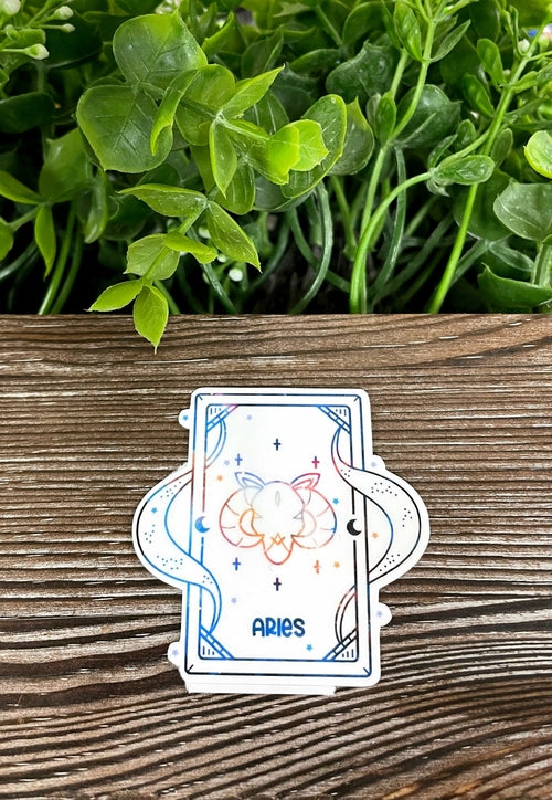Widder-Tarotkarte | Aufkleber oder Magnet