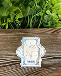 Taurus Zodiac Tarot Card Sticker |Sticker or Magnet