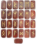 Red Jasper Rune Set 25pcs Healing