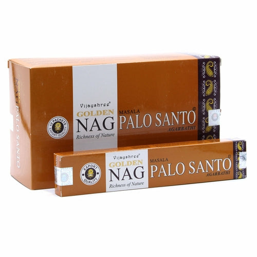 Palo Santo Genuine Golden Nag | Incense Sticks Joss 15g | Premium