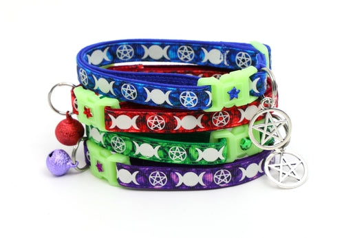 Witch's Familiar on Ruby Cat Collar