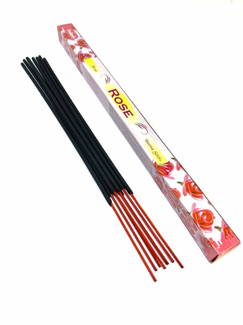 Bâtonnets d'encens à la rose (Paquet de 8 bâtonnets)