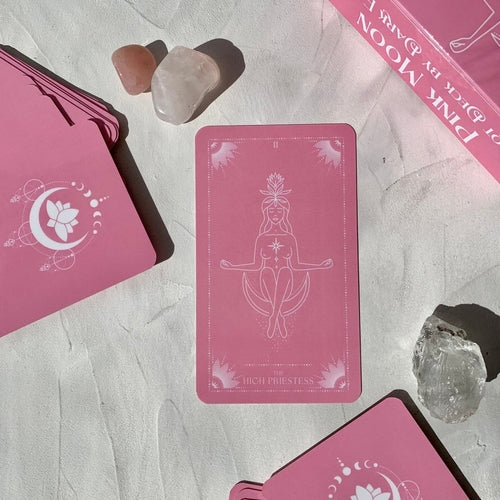 Pink Moon Tarotkarten Kunststofflaminierung