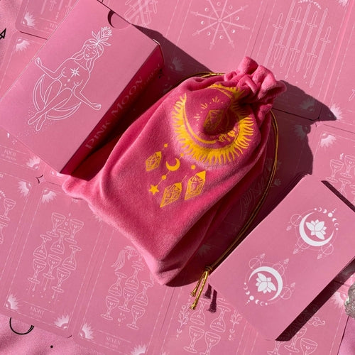 Pink Moon Tarotkarten Kunststofflaminierung