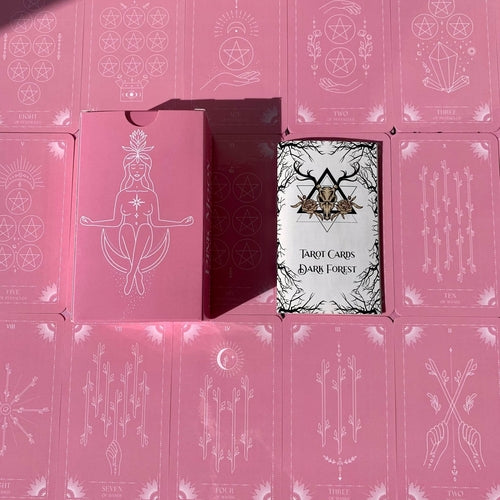 Pink Moon Tarot Cards Plastic lamination