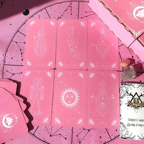 Pink Moon Tarotkarten Kunststofflaminierung