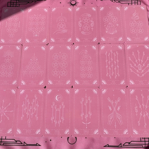 Pink Moon Tarot Cards Plastic lamination