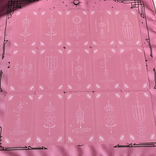 Pink Moon Tarot Cards Plastic lamination