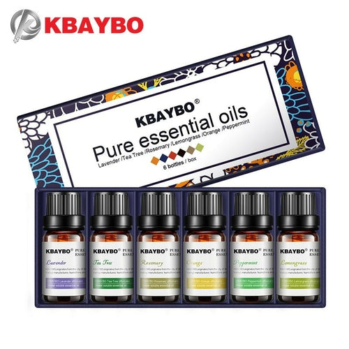 Ätherische Öle für Diffusor, Aromatherapieöl-Luftbefeuchter, 6 Sorten