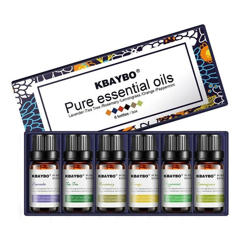 Ätherische Öle für Diffusor, Aromatherapieöl-Luftbefeuchter, 6 Sorten