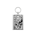 Plaque d'identité et breloque en forme de carte de tarot mystique solaire pour animaux de compagnie
