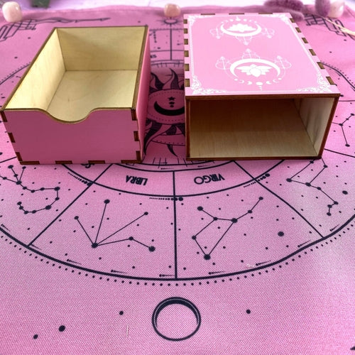 Tarot Holzkiste Rosa Lotus