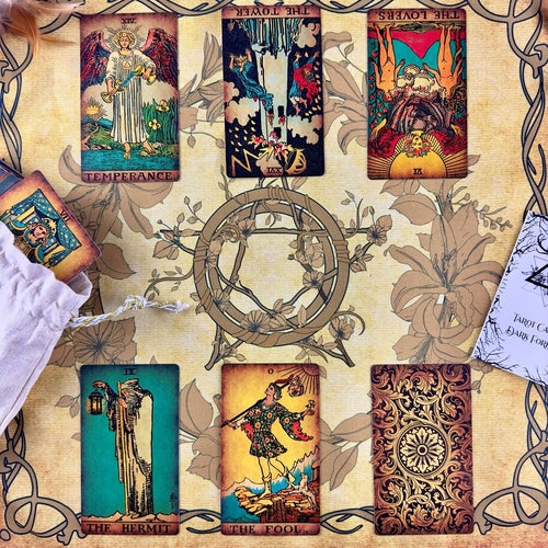 Vintage Tarot-Tuch zum Legen